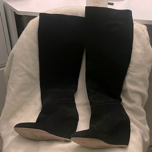 Rupert Sanderson suede knee high boots